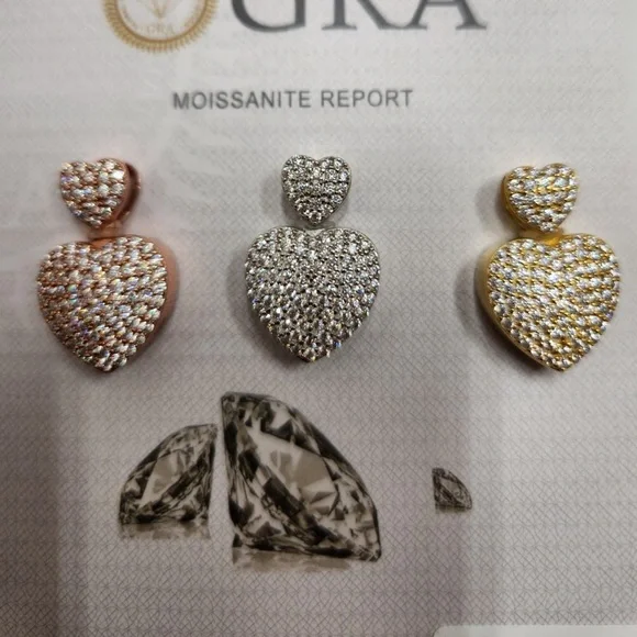 14K Heart urn pendant, VVS lab diamond GRA certified, cremation urn, diamond urn - Picture 5 of 6